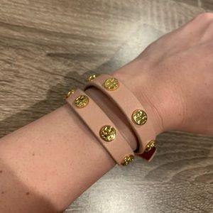 Tory Burch Leather Wrap Bracelet